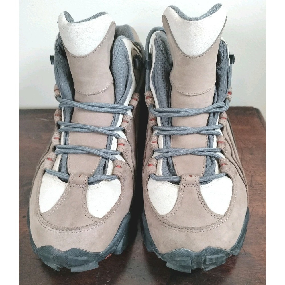 Merrell Ice Rider Polartec Boots Women 8.5 Brown Ivory‎ Taupe Winter Hiking Y2K